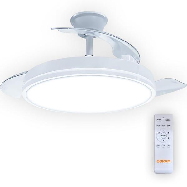 Osram Ceiling Wing Fan 36W D105 Beyaz Kumandalı Tavan Vantilatör  - Image 1