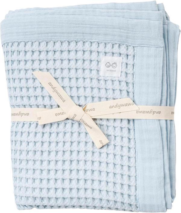 Andywawa Ac25887 100x120 Pike Home Bebek Battaniye Blue - Image 1