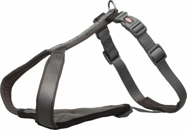 Trixie Köpek Premium Göğüs Tasması L-XL 85-105cm 25mm Gri - Image 1