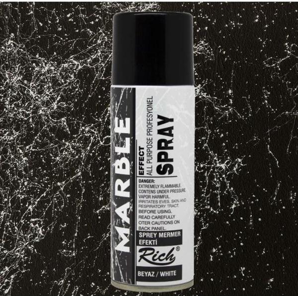 Rich Sprey Boya 200ml Mermer Efekti Beyaz - Image 1
