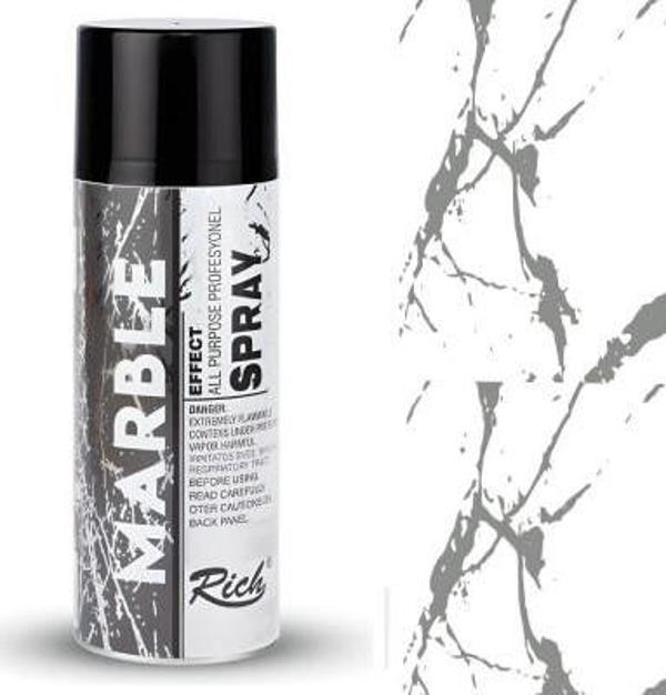 Rich Sprey Boya 200ml Mermer Efekti Gümüş / 11374 - Image 1