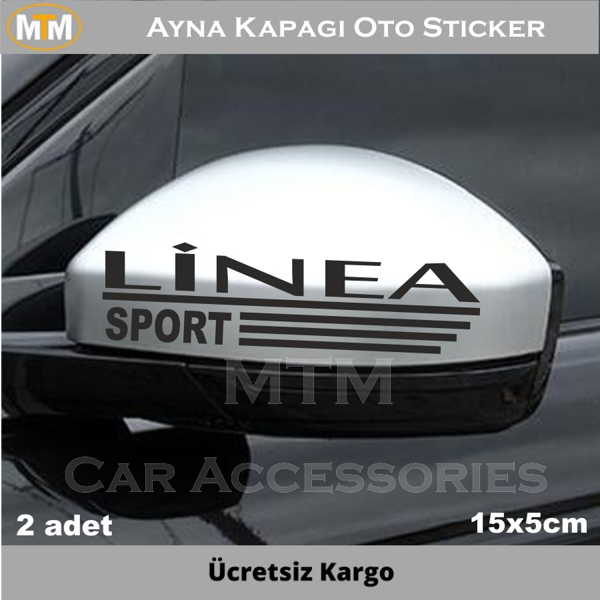 Fiat Linea Ayna Kapağı Oto Sticker (2 Adet) - Image 1