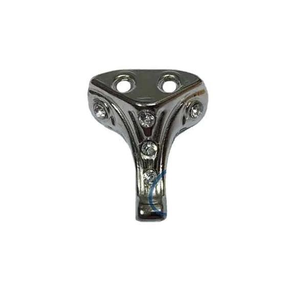 Moda Taşlı Ahşap, Mdf, Sunta Sandık Ayağı, Kutu Ayak 2,5 Cm - Nikel - Image 1