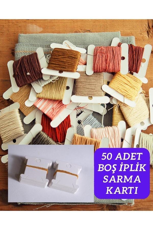 iplik Sarma Kartı 50 Adet Muline Karton iplik Sarma Kartı - Image 1