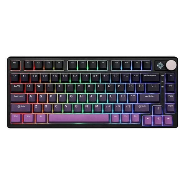 EPOMAKER HE75 Mag Black Purple Hall Effect Gateron Magnetic White Manyetik Switch RGB Kablosuz Hotswap Mekanik Gaming Klavye - Image 1