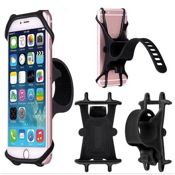 Universal Silikon Telefon Tutucu Motosiklet Bisiklet Gidon Bağlantılı Pratik Esnek - Image 1
