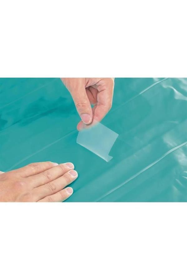 10 lu Set Tamir Yama Bandı 6.5x6.5 cm Şişme Yatak Deniz Simidi Yapıştırma Delik Onarım Yaması Bant - Image 1