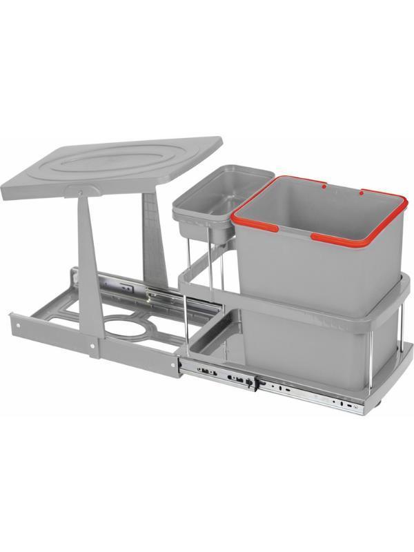 Pyramith 16+1 Litre Gri Çöp Kovası - Image 1