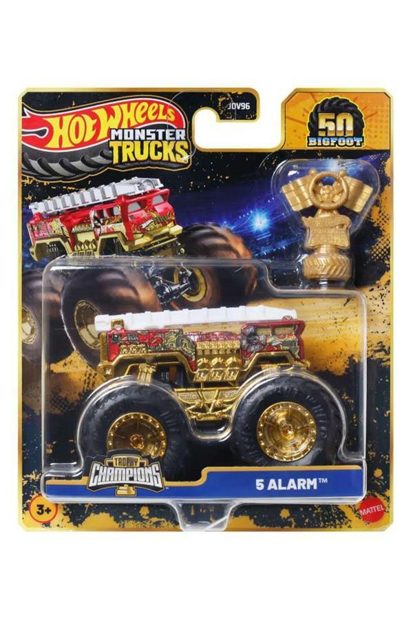 Hot Wheels Monster Trucks Bigfoot Trophy Şampiyonları - 5 Alarm (1/64) - Image 1