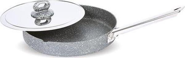 FMS G3018 Granit Kapaklı Balık-Gözleme Tavası 32 cm Gri - Image 1