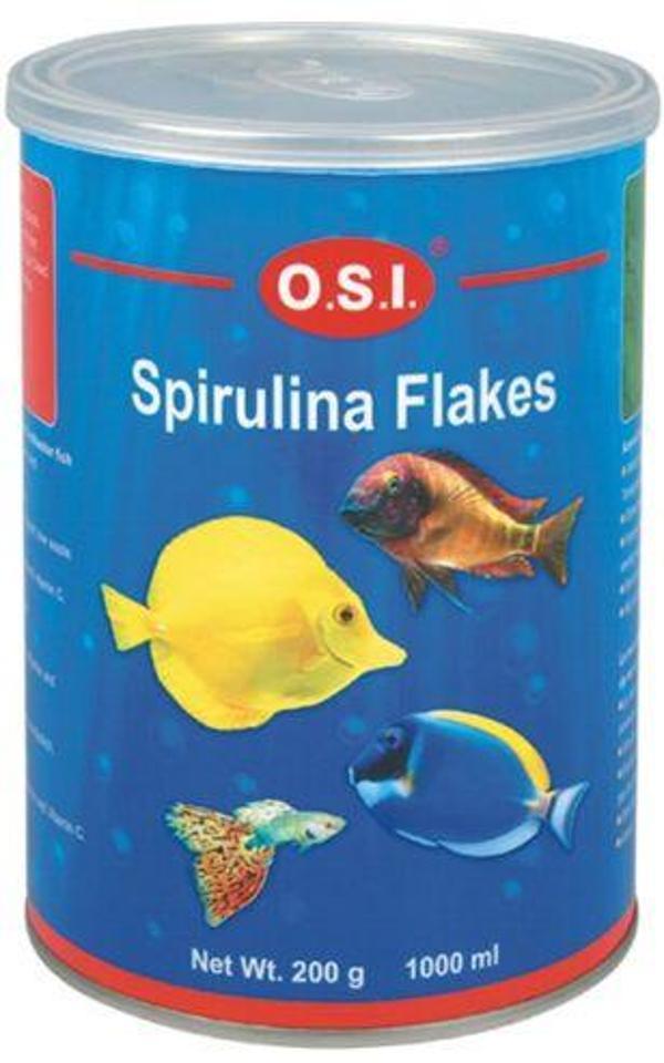 OSI Spirulina Flake 1000ml / 200gr. - Image 1
