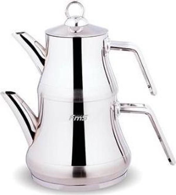 FMS Yıldız Orta Boy Çelik Çaydanlık Metal  - Image 1