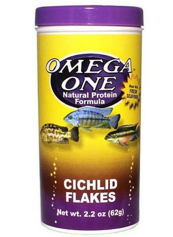 Omega One Cichlid Flakes 490ml / 62gr. - Image 1
