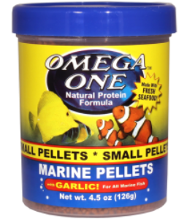 Omega One Garlic Marine Small Pellets 490ml / 231gr. - Image 1