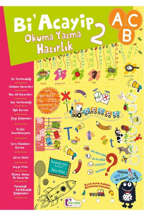 Bi'Acayip Okuma Yazma Hazırlık 2 - Okul Öncesi Eğitim - Mor Elma Yayıncılık - Image 1