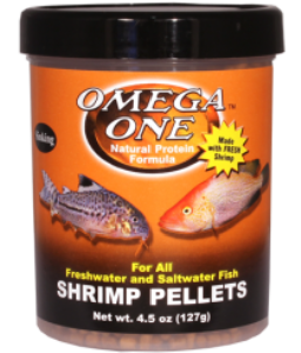 Omega One Shrimp Pellets 130ml / 61gr. - Image 1