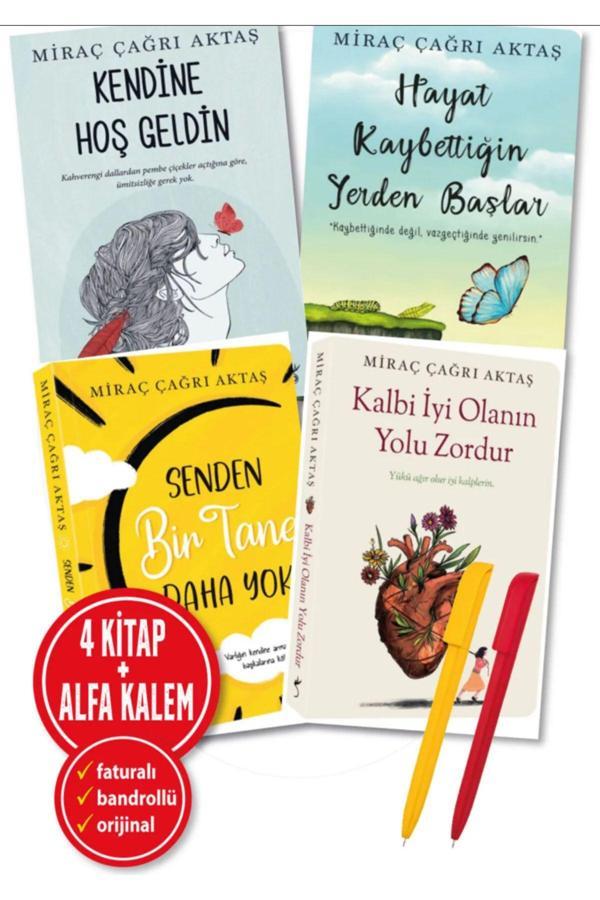 İndigo Kitap Miraç Çağrı 4 Kitap Yeni(Kalbi İyi Olanın Yolu Zor+Kendine Hoş+Hayat Kaybettiğin+Senden Bir Tane) - İndigo Kitap Yayınevi - Image 1