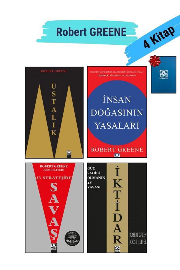 Altın Kitaplar Robert Greene 4 Kitap Set: 1.İktidar 2.İnsan Doğası... 3.Ustalık 4.33 Stra...+Not Defteri Hediyeli - Altın Kitaplar - Image 1