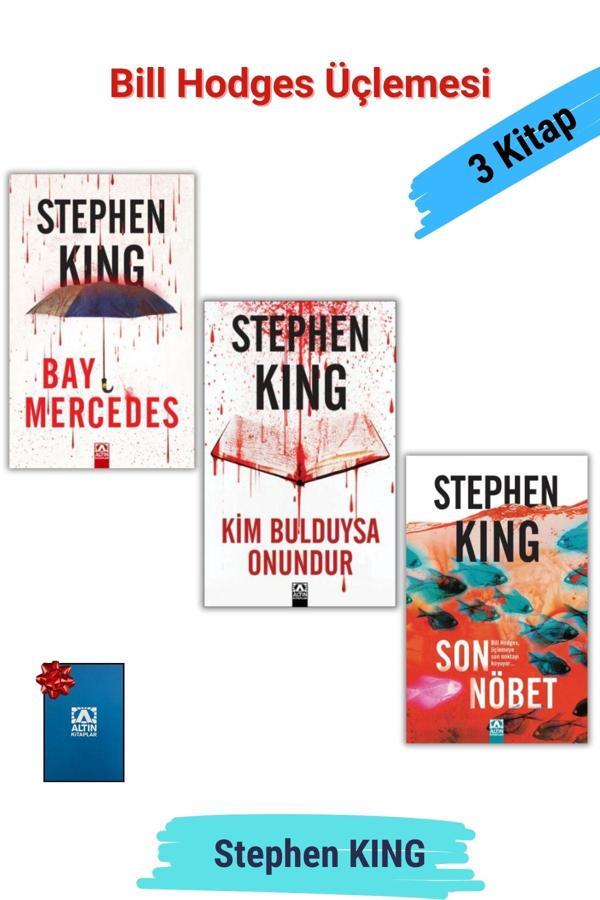 Altın Kitaplar Bill Hodges Üçlemesi, 1. Bay Mercedes 2. Kim Bulduysa Onundur 3. Son Nöbet -Stephen King 3 Kitap - Altın Kitaplar - Image 1