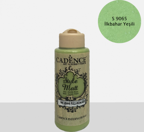 CADENCE  S9065 İlkbahar Yeşili Mat Akrilik Boya - Image 1