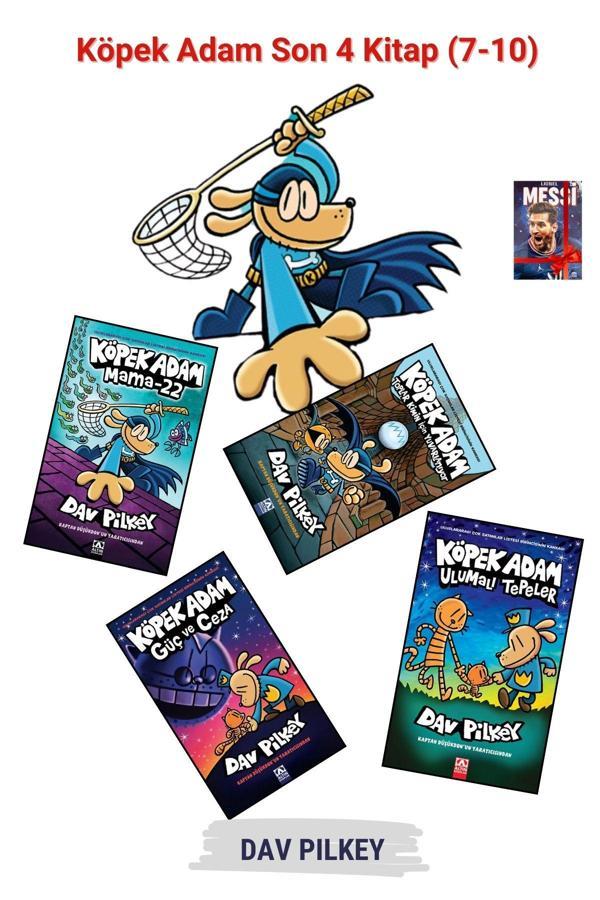 Altın Kitaplar Köpek Adam Son 4 Kitap Seti (7-10), Çocuk Çizgi Roman Kitapları + Defter Hediyeli! - Altın Kitaplar - Image 1