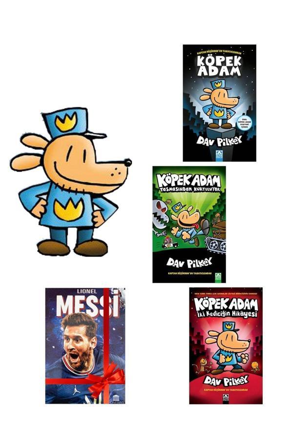 Altın Kitaplar Köpek Adam Serisi 1 - 2 - 3 Ilk 3 Kitap Set - Defter Hediyeli - Altın Kitaplar - Image 1