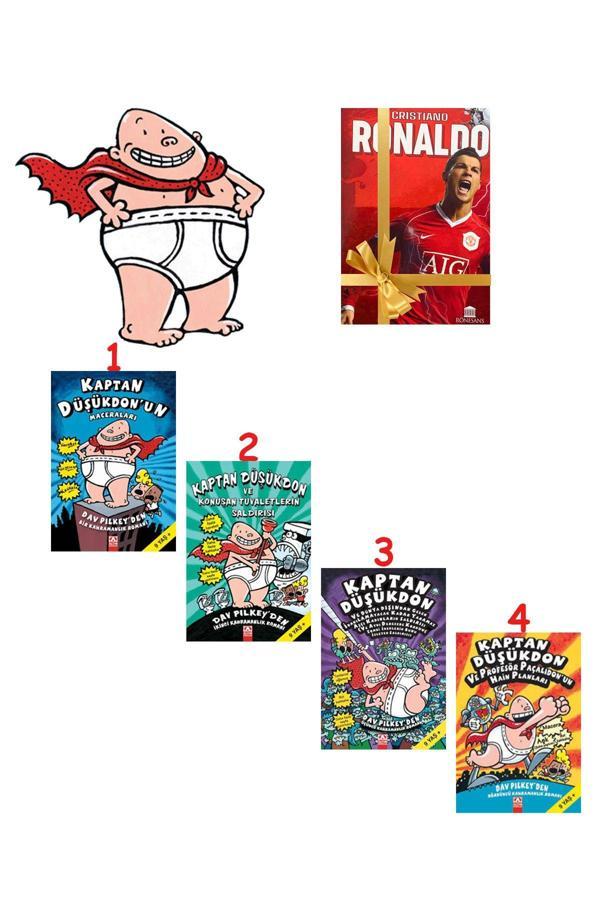 Altın Kitaplar Kaptan Düşükdon Serisi - 1,2,3,4 Kitap - İlk 4 Kitap Set - Defter Hediye - Altın Kitaplar - Image 1
