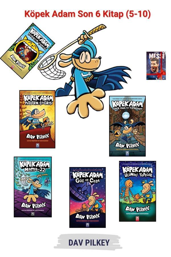 Altın Kitaplar Köpek Adam Serisi Son 6 Kitap Çizgi Roman Seti, Dav Pılkey, Defter Hediyeli! - Altın Kitaplar - Image 1