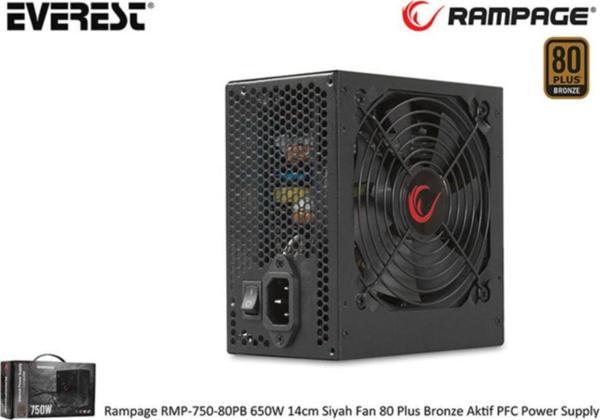 Rampage Rmp-750-80pb 750w 80 Plus Bronze Aktif Pfc Power Sup - Image 1