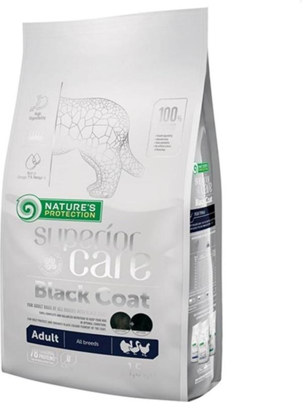 Nature's Protection NP Superior Care Black Dogs Tahılsız Yetişkin Alabalıklı Köpek Maması 1,5 kg - Image 1