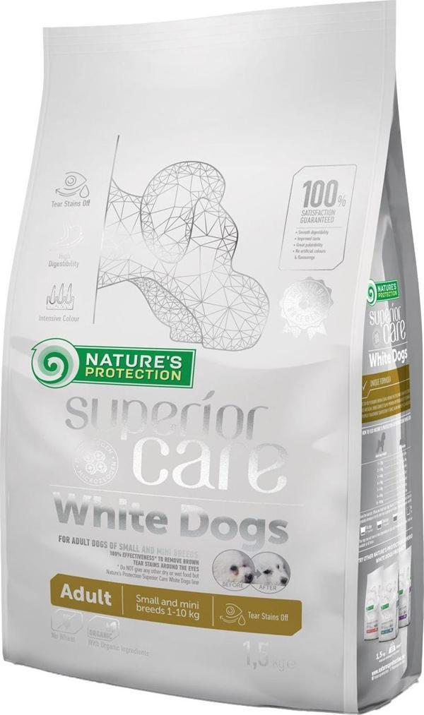 Superior Care Beyaz Tüylü Köpekler için Kuzulu Küçük Irk Köpek Maması 1,5kg - Image 1