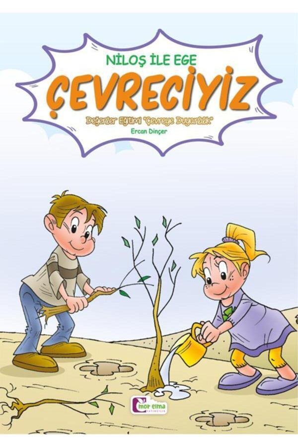 Çevreciyiz (Küçük Boy) - Niloş Ile Ege - Değerler Eğitimi - Mor Elma Yayıncılık - Image 1