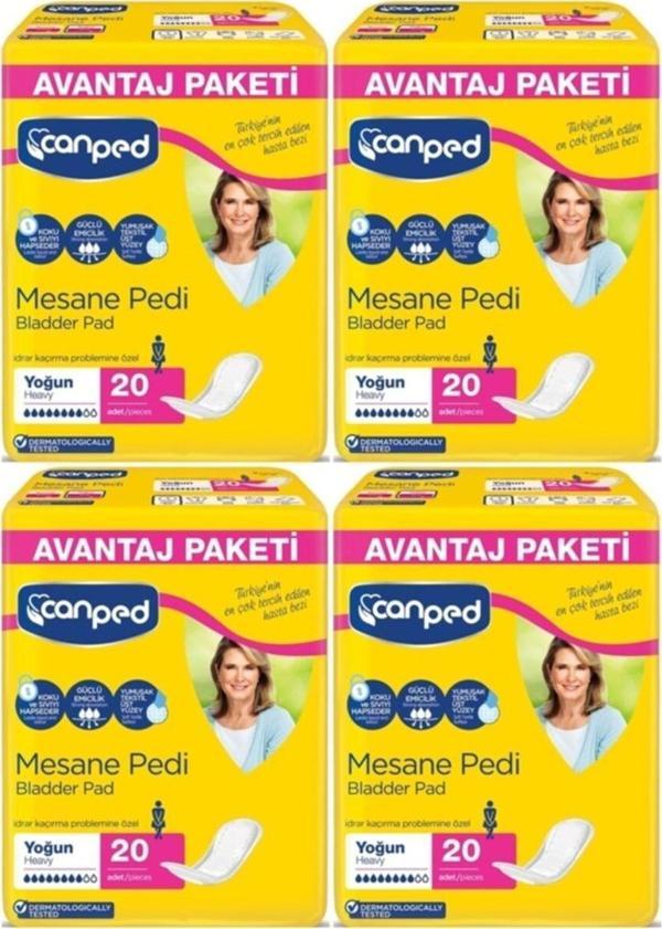 Canped Büyük Boy Yoğun Mesane Pedi 20x4 80 Adet - Image 1