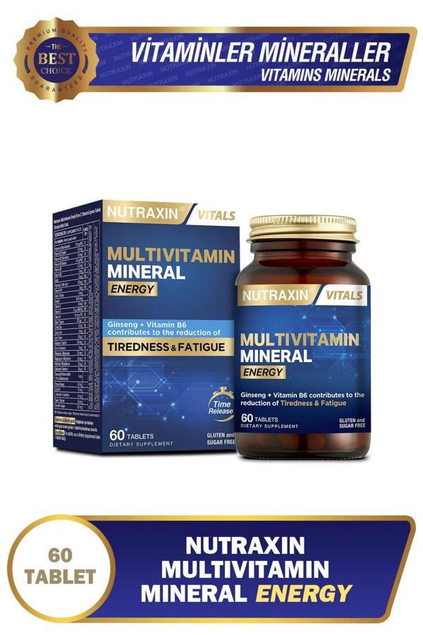 Nutraxin Multivitamin Mineral Energy Complex 60 Tablet - Image 1