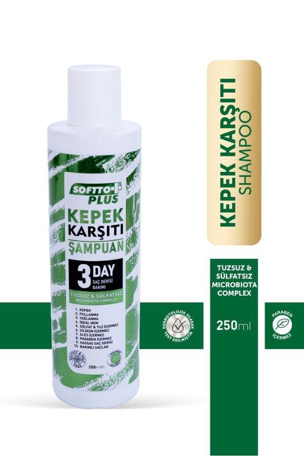 Softto Plus Tuzsuz & Sülfatsız Kepek Karşıtı Onarıcı Şampuanı 250 /ml. Eczane100 - Image 1