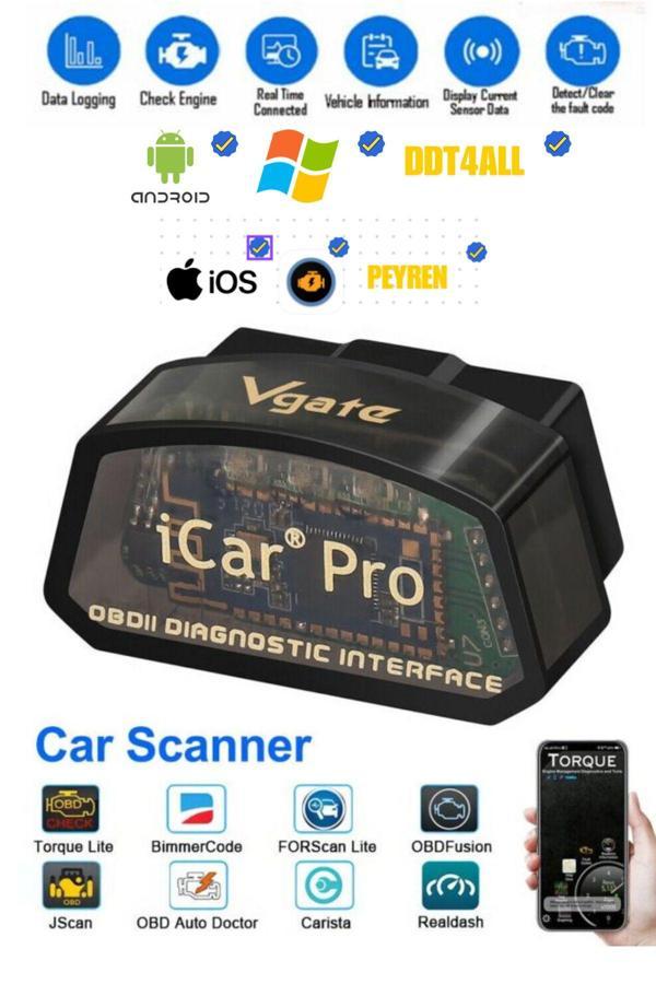 Vgate İcar Pro V2.3 Bluetooth 4.0 Arıza Tespit Cihazı Bimmercode - Image 1