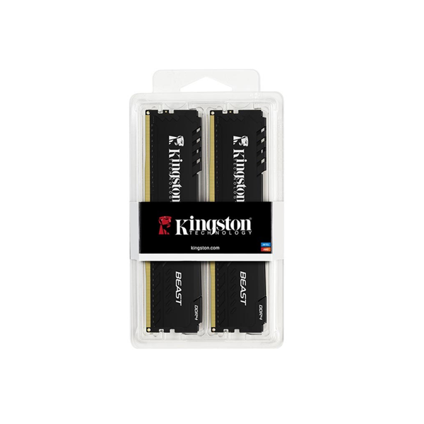 KINGSTON Beast, KF436C18BBK2/32TR, 32Gb (2x16Gb),  3600Mhz, DDR4, CL18, Desktop Gaming RAM (Soğutuculu) - Image 1