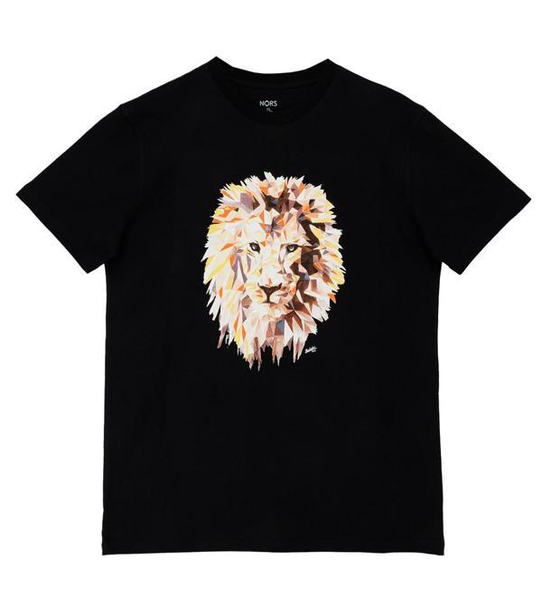 Roar Lion Regular Tshirt - Siyah - Image 1