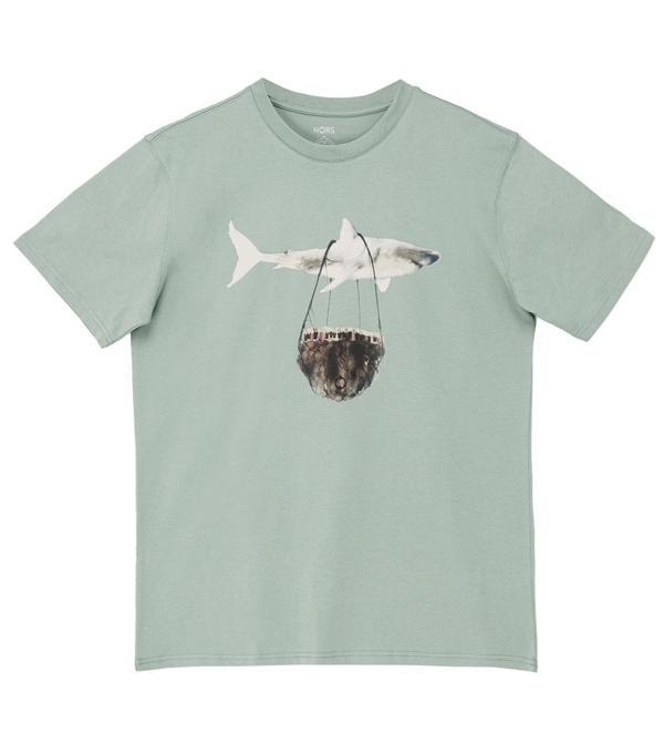 Shark Flys Regular Tshirt - Mint Yeşili - Image 1