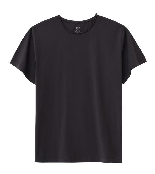 Regular Loose Yaka Tshirt - Antrasit - Image 1