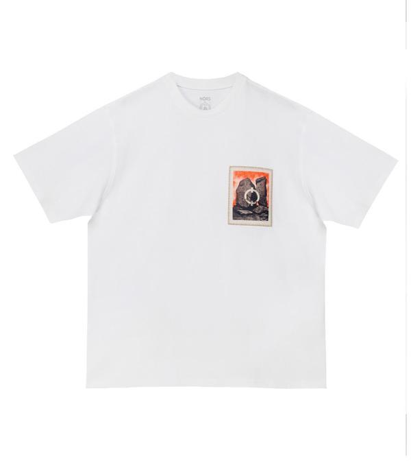 Mith of Stones Oversize Tshirt - Beyaz - Image 1