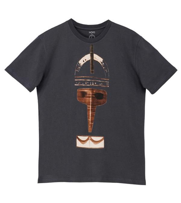 Nordic Mask Regular Tshirt - Koyu Füme - Image 1