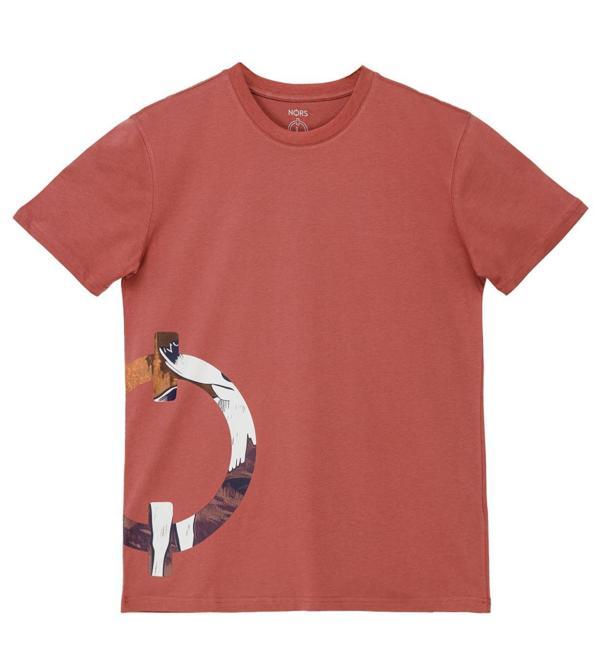 Nordic Side Logo Regular Tshirt - Gül Kurusu - Image 1