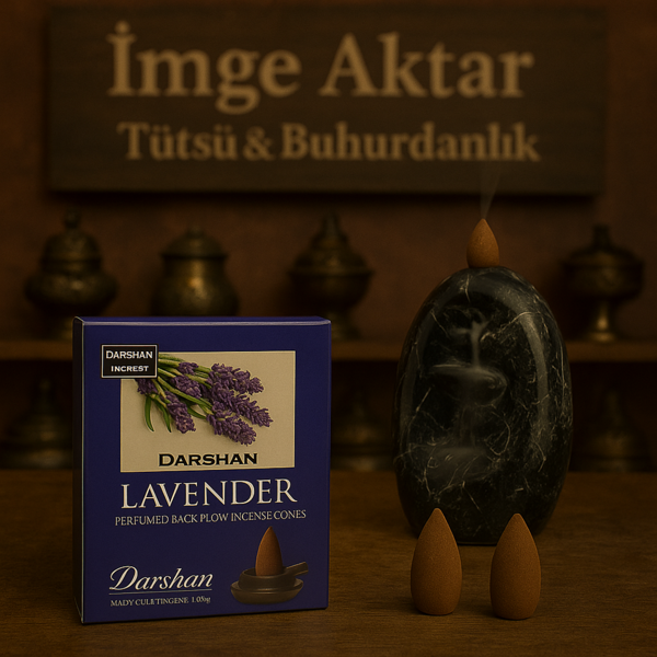 Darshan İncense Lavanta Geri Akış Tütsü 10 Adet - Image 1