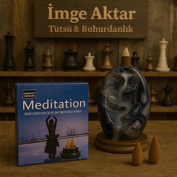 Darshan İncense Meditasyon Geri Akış Tütsü 10 Adet - Image 1