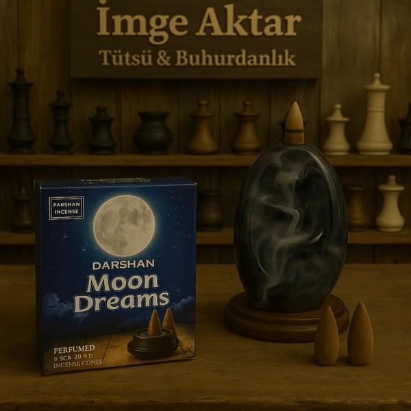 Darshan İncense Moon Dream Geri Akış Tütsü 10 Adet - Image 1