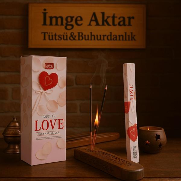 Darshan İncense Love 20'li Çubuk Tütsü  - Image 1