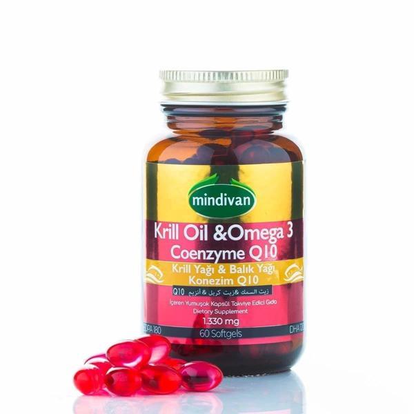 Krill Oil & Omega 3 & Coenzyme Q10 500 Mg 60 Kapsül - Image 1