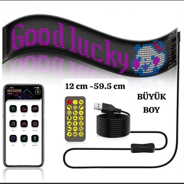 Led Ekran Matrix Panel Cama Yapışan En Büyük Boy 16x96 Led Sayısı Araba Yazısı 12cm-59.5cm - Image 1