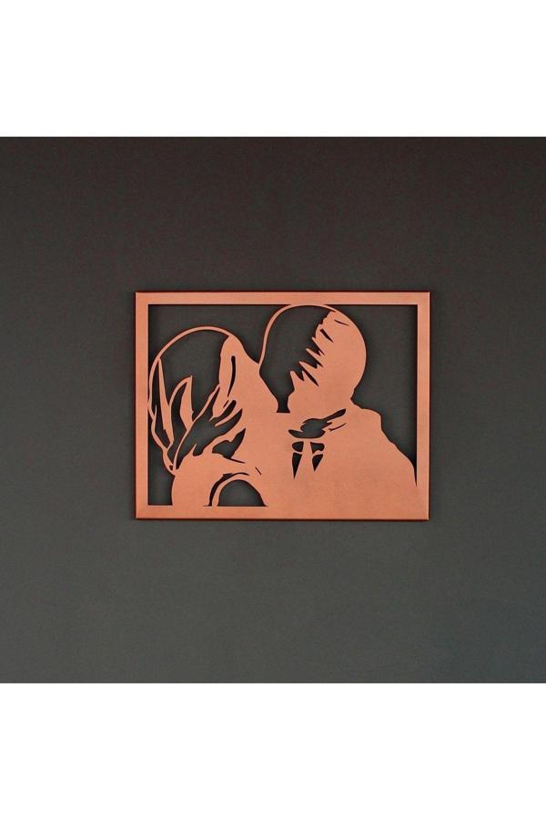 Colorfull Worlds Lovers Iı Rene Magritte Metal Duvar Dekoru - Image 1